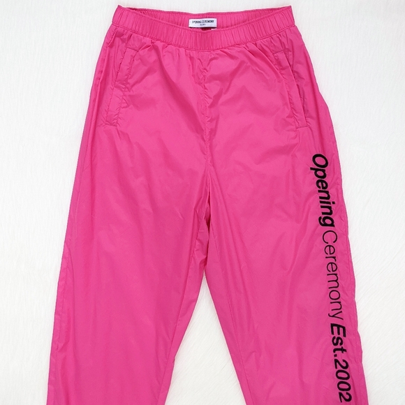 Opening Ceremony Ltd. Edition Pink Track Pants Spell Out Logo Wind Pants XS - Picture 14 of 16